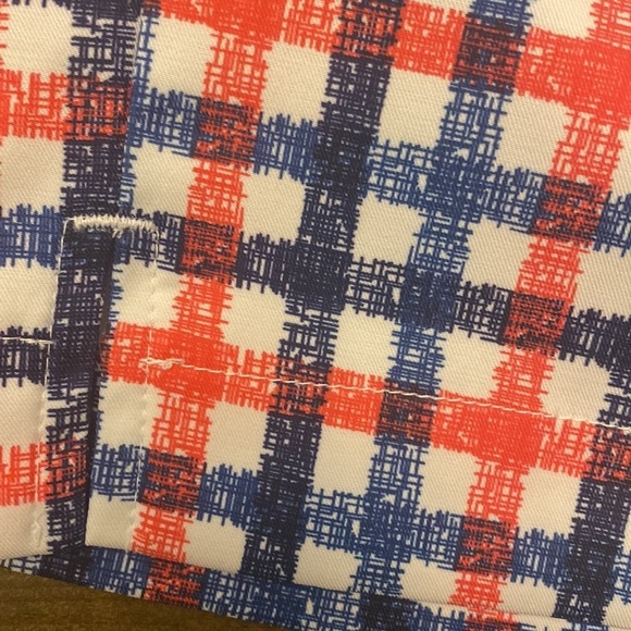 Cracked wheat blue red plaid golf shorts size 6 - Picture 2 of 7
